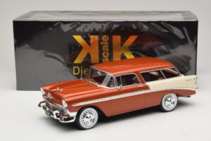 Chevrolet Bel Air Nomad Rjava Metalik & Kremna KK-Scale 1:18 KKDC181294 Kovina – slika 6 od 6