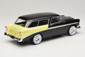 Chevrolet Bel Air Nomad Custom Črn & Svetlo Rumena KK-Scale 1:18 KKDC181293 Kovina – slika 2 od 6