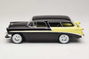 Chevrolet Bel Air Nomad Custom Črn & Svetlo Rumena KK-Scale 1:18 KKDC181293 Kovina – slika 3 od 6
