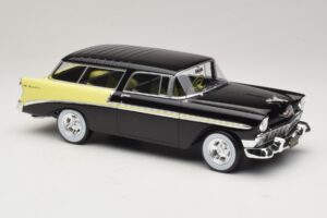 Chevrolet Bel Air Nomad Custom Črn & Svetlo Rumena KK-Scale 1:18 KKDC181293 Kovina – slika 4 od 6