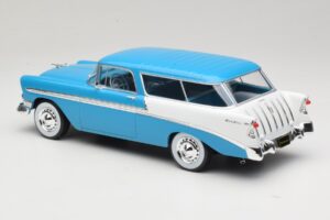 Chevrolet Bel Air Nomad Turkizna & Bel KK-Scale 1:18 KKDC181292 Kovina – slika 5 od 6
