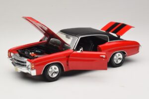 Chevrolet Chevelle SS454 Rdeč Maisto 1:18 31890-P1 Kovina – slika 2 od 8