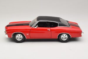 Chevrolet Chevelle SS454 Rdeč Maisto 1:18 31890-P1 Kovina – slika 4 od 8