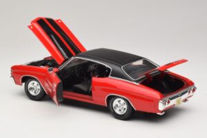 Chevrolet Chevelle SS454 Rdeč Maisto 1:18 31890-P1 Kovina – slika 5 od 8