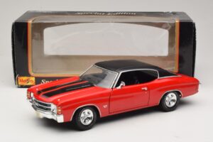 Chevrolet Chevelle SS454 Rdeč Maisto 1:18 31890-P1 Kovina – slika 8 od 8