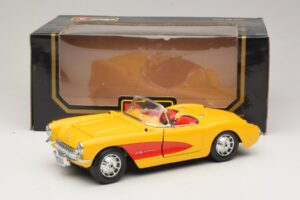 Chevrolet Corvette C1 Kabriolet Rumen Rdeč Bburago 1:18 3034-M2 Kovina – slika 8 od 8
