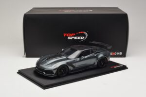 Chevrolet Corvette C7 ZR-1 Shadow Grey Metallic TopSpeed 1:18 TS0148 Smola – slika 6 od 6