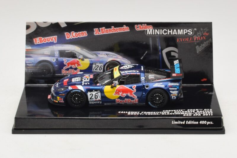 Chevrolet Corvette Z06.R GT3 Callaway Competition #26 Bouvy / Coens 24 Hours of Spa 2011 Minichamps 1:43 437111426 Kovina