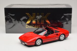 Ferrari 328 GTS Rdeč S Črno Notranjostjo KK-Scale 1:18 KKDC180551 Kovina – slika 7 od 7