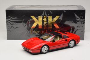 Ferrari 328 GTS Različica US Rdeč Beverly Hills Cop II Z Bež Notranjostjo KK-Scale 1:18 KKDC181701 Kovina – slika 7 od 7