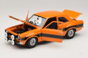 Ford Escort Mk1 RS1600 AVO Oranžna S Črnimi Progami Minichamps 1:18 100688104 Kovina – slika 2 od 8