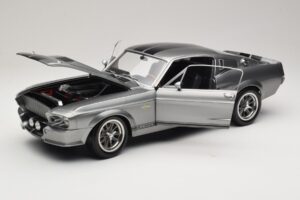 Ford Mustang Shelby GT500 Eleanor Siva Metalik & Črn KK-Scale 1:12 KKDC120171 Kovina – slika 2 od 8