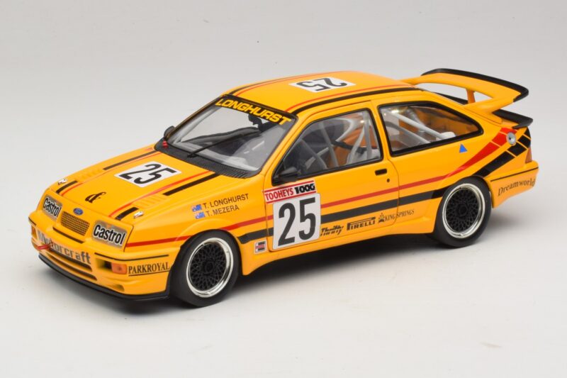Ford Sierra RS500 #25 T. Longhurst / T. Mezera Bathurst 1000 Winner 1988 Nadomestna Škatla Biante 1:18 103888025-R1 Kovina