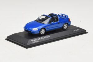 Honda CR-X del Sol EG2 Modra Metalik Minichamps 1:43 400161931 Kovina – slika 2 od 5