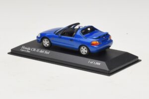 Honda CR-X del Sol EG2 Modra Metalik Minichamps 1:43 400161931 Kovina – slika 3 od 5
