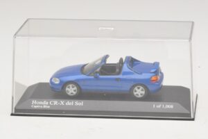Honda CR-X del Sol EG2 Modra Metalik Minichamps 1:43 400161931 Kovina – slika 4 od 5