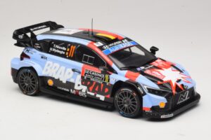 Hyundai i20 N Rally1 #11 T. Neuville / M. Wydaeghe Rally Monte Carlo 2026 IXO 1:18 18RMC270B Kovina – slika 4 od 6