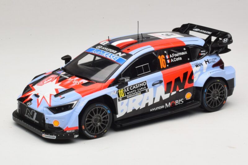 Hyundai i20 N Rally1 #16 A. Fourmaux / A. Coria Rally Monte Carlo 2026 IXO 1:18 18RMC270A Kovina