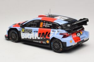 Hyundai i20 N Rally1 #16 A. Fourmaux / A. Coria Rally Monte Carlo 2026 IXO 1:18 18RMC270A Kovina – slika 5 od 6