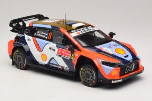 Hyundai i20 N Rally1 #8 O. Tanak / M. Jarveoja Rally Portugal 2025 IXO 1:18 18RMC251A Kovina – slika 4 od 6