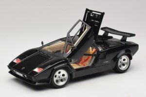 Lamborghini Countach 5000 Quattrovalvole Črn Bburago 1:18 3337 Kovina – slika 2 od 8