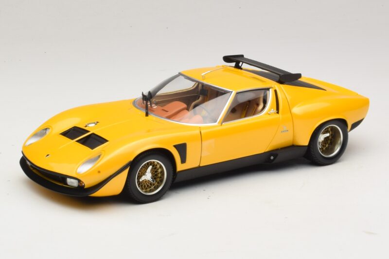 Lamborghini Miura SVR Rumen & Črn Kyosho 1:18 08319GY Kovina