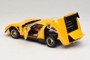 Lamborghini Miura SVR Rumen & Črn Kyosho 1:18 08319GY Kovina – slika 5 od 8