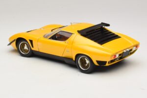 Lamborghini Miura SVR Rumen & Črn Kyosho 1:18 08319GY Kovina – slika 7 od 8