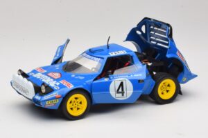 Lancia Stratos HF #4 B. Darniche / A. Mahe Rally Monte Carlo 1979 Solido 1:18 9019 Kovina – slika 2 od 8