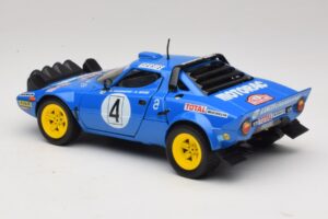 Lancia Stratos HF #4 B. Darniche / A. Mahe Rally Monte Carlo 1979 Solido 1:18 9019 Kovina – slika 7 od 8