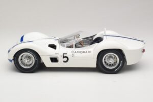 Maserati Tipo 61 #5 Camoradi S. Moss / D. Gurney 1000km Nurburgring Winner 1960 Minichamps 1:12 120601205 Kovina – slika 4 od 8