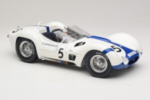 Maserati Tipo 61 #5 Camoradi S. Moss / D. Gurney 1000km Nurburgring Winner 1960 Minichamps 1:12 120601205 Kovina – slika 6 od 8