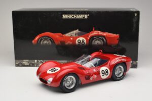 Maserati Tipo 61 #98 C. Shelby Times Mirror GP For Sportscars 1960 Minichamps 1:12 120601298 Kovina – slika 8 od 8
