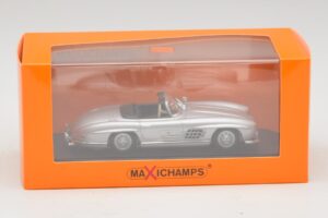 Mercedes 300 SL W198 Roadster Srebrn Maxichamps 1:43 940039030 Diecast – slika 5 od 5