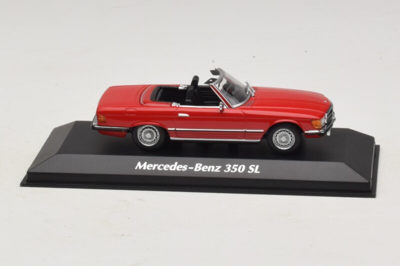 Mercedes 350 SL R107 Rdeč Maxichamps 1:43 940033432 Diecast
