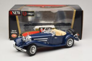 Mercedes 500K Roadster Moder Bburago 1:20 3070 Kovina – slika 8 od 8