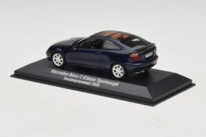 Mercedes C-Class Sportscoupe CL203 Blue Metallic Bundespressball Minichamps 1:43 MB010 Diecast – slika 3 od 5