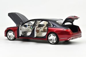 Mercedes Maybach S680 Z223 Nautical Blue & Patagonia Red Norev 1:18 183919 Kovina – slika 2 od 2