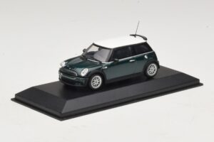 Mini Cooper One R50 Aero Green Z Belo Streho Minichamps 1:43 MINI011 Kovina – slika 2 od 5