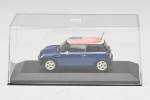 Mini Cooper S R53 Moder Z Ameriško Zastavo Minichamps 1:43 MINI014 Kovina – slika 4 od 5
