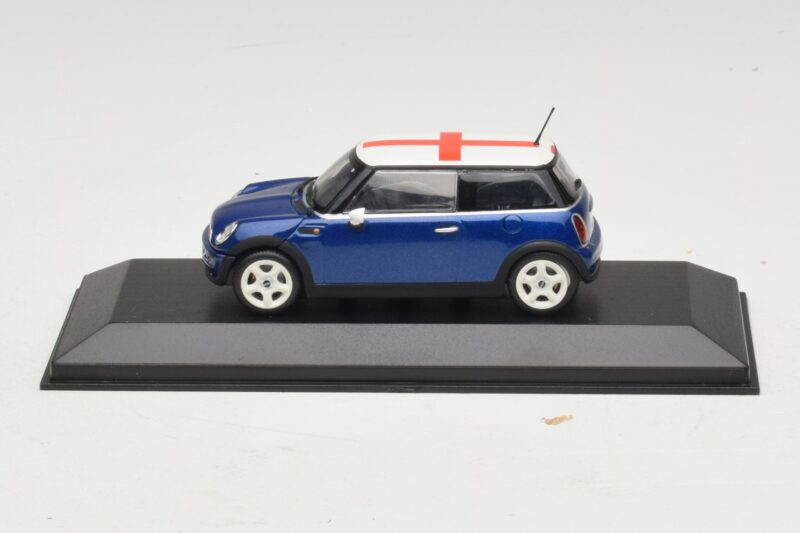 Mini Cooper S R53 Moder Z Angleško Zastavo Minichamps 1:43 MINI012 Diecast