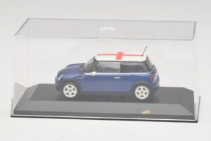 Mini Cooper S R53 Moder Z Angleško Zastavo Minichamps 1:43 MINI012 Diecast – slika 4 od 5