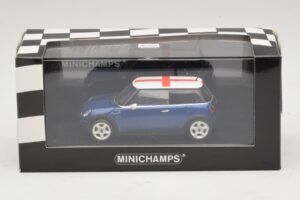 Mini Cooper S R53 Moder Z Angleško Zastavo Minichamps 1:43 MINI012 Diecast – slika 5 od 5