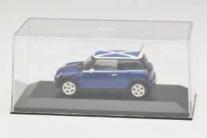 Mini Cooper S R53 Moder S Škotsko Zastavo Minichamps 1:43 MINI016 Diecast – slika 4 od 5