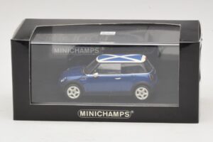 Mini Cooper S R53 Moder S Škotsko Zastavo Minichamps 1:43 MINI016 Diecast – slika 5 od 5
