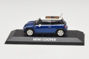 Mini Cooper S R53 Temno Moder S Panoramsko Streho Minichamps 1:43 MINI021 Diecast