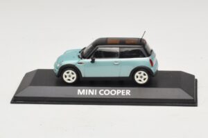Mini Cooper S R53 Svetlo Moder Metalik S Črno Streho Minichamps 1:43 MINI030 Diecast