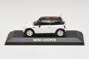 Mini Cooper S R53 Bel S Črno Streho Minichamps 1:43 MINI027 Kovina