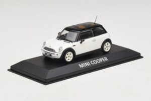 Mini Cooper S R53 Bel S Črno Streho Minichamps 1:43 MINI027 Kovina – slika 2 od 4