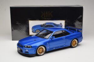 Nissan Skyline GT-R R34 V-Spec II Modra Metalik BBS Platišča KK-Scale 1:12 KKDC120211-2 Kovina – slika 8 od 8
